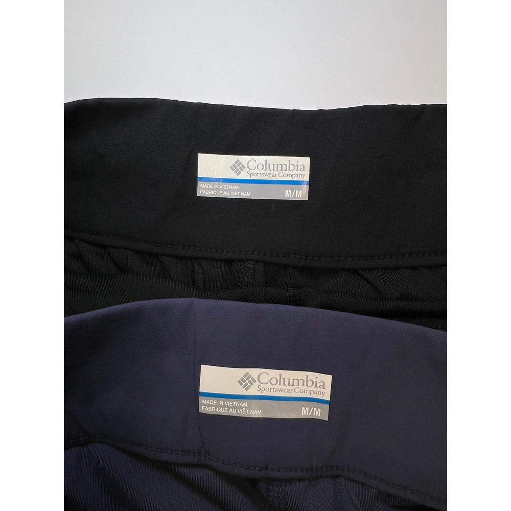 Columbia Anytime Casual Skort Women Medium Black Blue Set of 2 Cinch Side Ruched - Picture 3 of 7